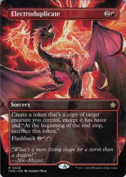 MTG Electroduplicate (Borderless) (328) | NM | Foundations {FDN} - Image 1