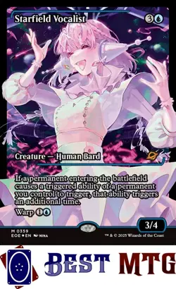 Magic The Gathering MTG Starfield Vocalist 359 Foil NM Edge of Eternities - Image 1