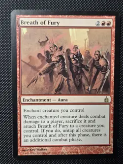 MTG Breath of Fury - Ravnica (2005) - Regular Lightly Played - Image 2