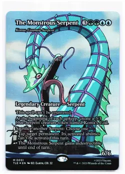 The Monstrous Serpent - Koma, Cosmos Serpent (Borderless) M 51 NM - Image 1