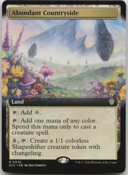 Abundant Countryside (Extended Art) R Non foil Commander: Lorwyn Eclipsed 42 NM - Image 1
