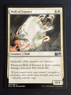 1x Wall of Essence (41) Core Set 2015 M15 LP MTG Magic the Gathering x1 MKE - Image 1