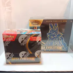 Pokemon Mega Evolution Enhanced Booster Box & Lucario Elite Trainer Box Sealed - Image 1