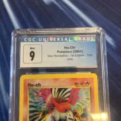 Ho-oh 1st Edition 7/64 Neo Revelation Pokemon Holo Rare CGC 9 MINT - Image 2