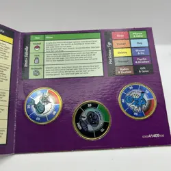 Vintage Hasbro Pokemon Battling Coin Game (German) Arbok Seadra Vaporean - Image 5