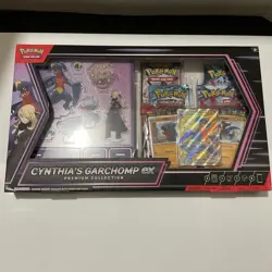 Pokemon Scarlet & Violet Cynthia's Garchomp Ex Sealed Premium Collection Box - Image 1