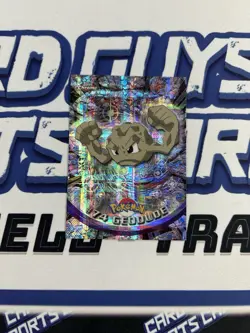 2000 Topps Chrome Pokemon Sparkle Foil #74 Geodude - Image 1