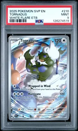2025 POKEMON SVP EN-SV BLACK STAR PROMO #210 TORNADUS PSA 9 - Image 1