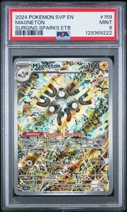 MAGNETON #159 PSA 9 • 2024 POKEMON SVP EN-SV SURGING SPARKS ETB PROMO - Image 1