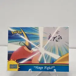 Topps Pokemon Series 3 Orange Islands OR7 "Stage Fight!" - LP - EXCELLENT - Image 1