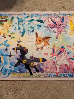 Eeveelution Play Mat Prismatic Evolutions From SPC Pokemon Center Exclusive - Image 3