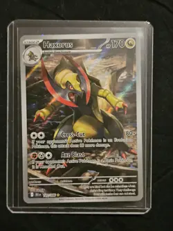 Pokemon Haxorus 147/086 Black Bolt illustration Rare Near Mint NM - Image 1