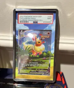 Pokemon TCG Flareon VMAX PSA 9 WITH GRADED GUARD SWSH180 - Image 1