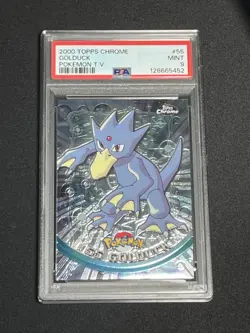2000 TOPPS CHROME POKEMON T.V. Series 1 #55 GOLDUCK PSA 9 Mint - Image 1