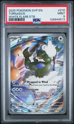 2025 POKEMON SVP EN-SV BLACK STAR PROMO #210 TORNADUS PSA 9 - Image 1
