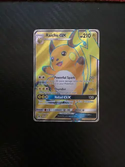 NEAR MINT Raichu GX SM90 - Sun & Moon Black Star Promo - Full Art Pokemon - Image 1