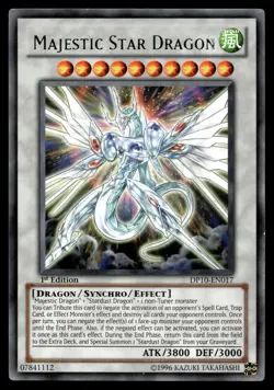 MAJESTIC STAR DRAGON DP10-EN017 RARE DUELIST PACK: YUSEI 3 YU-GI-OH - Image 1