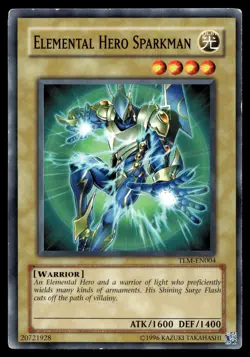 ELEMENTAL HERO SPARKMAN TLM-EN004 COMMON THE LOST MILLENNIUM YU-GI-OH - Image 1