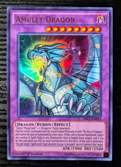 Amulet Dragon DRL3-EN043 [Dragons of Legend: Unleashed] 1st Edition - Yugioh! NM - Image 1