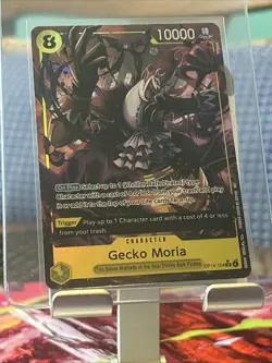 Gecko Moria (Alt Art) OP14-104 SR The Azure Sea’s Seven English One Piece - Image 1