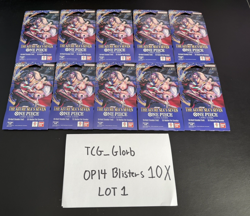 10X One Piece CCG (OP-14) The Azure Sea's Seven Sleeved Blister Packs [LOT 1] - Image 1