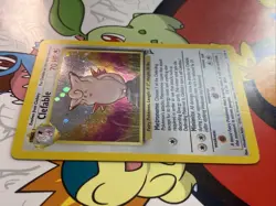 Clefable 5/130 Base Set 2 Holo Rare Pokemon Card With SWIRL NM - Image 2