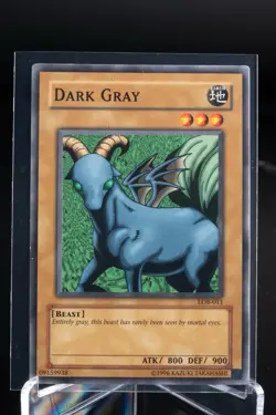 Dark Gray LOB-011 Unlimited Yu Gi Oh! Card NM - Image 1