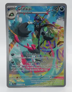 Pokemon Card Grafaiai 223/193 Full Art Illustration Rare Paldea Evolved - Image 1
