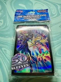 YUGIOH OFFICIAL KONAMI THE DARK MAGICIANS CARD SLEEVES 50ct SEALED - New - Image 2