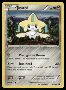 Jirachi #XY195 Pokemon XY Cosmos Holo Promo Card MP - Image 1