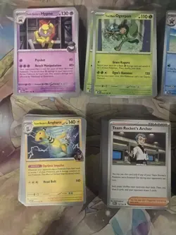 Pokemon Destined Rivals Bulk Lot of 590 Cards (Non-holo Pkmn/Trainer/Energy) - Image 3