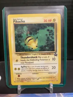 Pokemon Card Black Star Promo Pikachu #27 WOTC 200 - Image 1