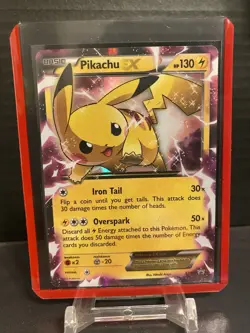 Pokemon Pikachu TCG EX XY84 Black Star Promo 2015 Holo Card LP - Image 1