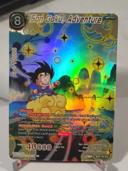 Dragon Ball Super Card Game TCG Son Goku Adventure SCR Near Mint Condition - Image 1