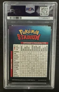 Pokemon Stadium Mewtwo Weakness Card PSA 8 Pop 1 None Higher Nintendo Power - Image 2