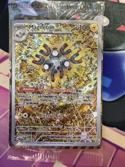 Pokemon TCG Surging Sparks Magneton SVP159 Black Star Promo Card Sealed - Image 1