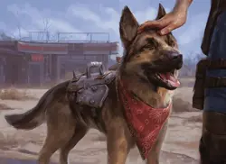 Etched Dogmeat, Ever Loyal - Fallout - 1065 | MTG Card - Image 2