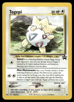 Pokemon Cards Togepi 30 Wizards Black Star Promos WOTC Promo NM - Image 1