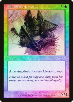 Akroma's Devoted FOIL Legions NM White Uncommon MAGIC GATHERING CARD ABUGames - Image 1