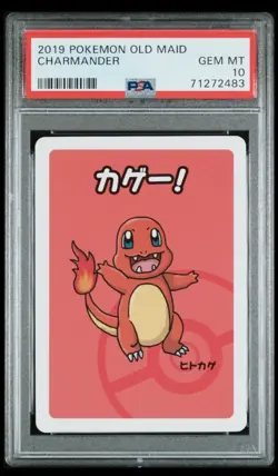 Pokemon Charmander Old Maid Card Baba Nuki 2019 Ooyama Art PSA 10 GEM MINT - Image 1