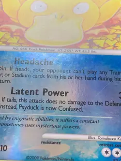 PSYDUCK REVERSE HOLO - 87/127 - PLATINUM - POKEMON CARD - LP - Image 5