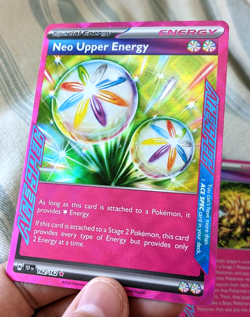 2 Pokemon Cards! Neo Upper Energy 162/162 + Grand Tree 136/142 NM/M Condition - Image 2