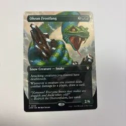 Ohran Frostfang NM Borderless Commander Masters CMM 650 MTG English Snow Snake - Image 1