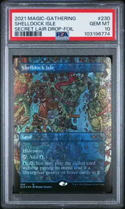 2021 MAGIC THE GATHERING SECRET LAIR DROP | FOIL #230 SHELLDOCK ISLE PSA 10 - Image 1