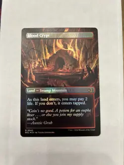 MTG Blood Crypt (Borderless) Lorwyn Eclipsed Foil ECL 0349 NM - Image 2