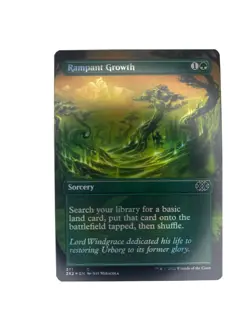MTG Rampant Growth Double Masters 2022 371 Borderless Foil Common - Image 1