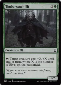 Timberwatch Elf C Commander: Kaldheim 76 - LP - Image 1