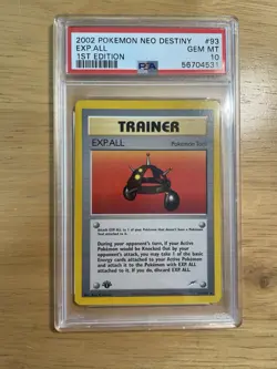 Pokemon TCG EXP.ALL Neo Destiny 2002 93/105 1st Edition Rare PSA 10 GEM MINT - Image 1