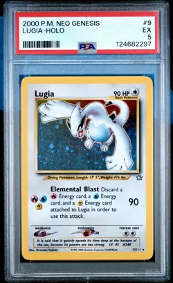 2000 POKEMON NEO GENESIS #9 LUGIA-HOLO PSA 5 - Image 1