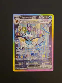 Vaporeon ex 149/131 Sv: Prismatic Evolutions SIR Pokemon TCG NM - Image 1